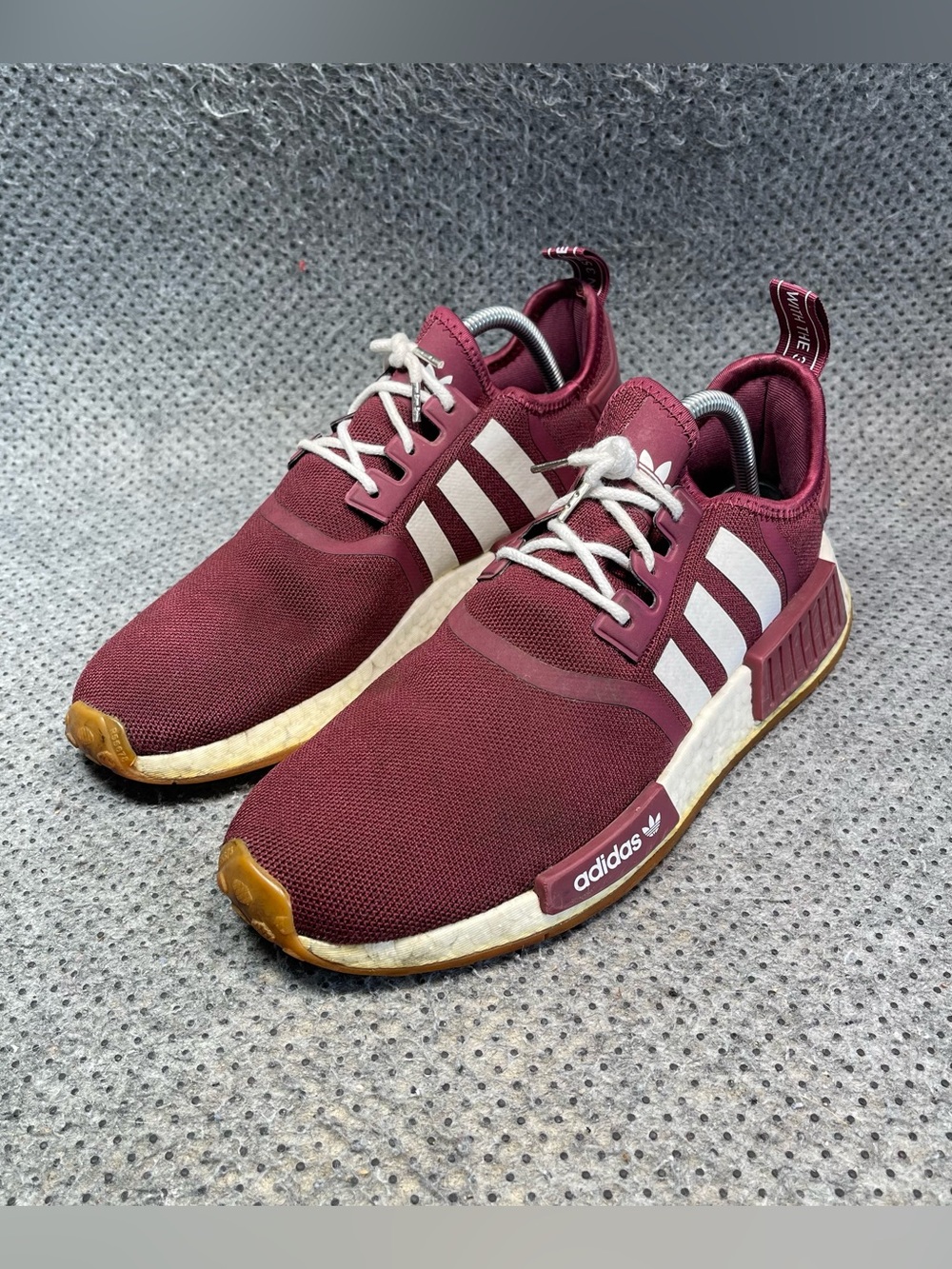 Adidas NMD R1 Maroon Shoes Size 9 Men’s - Picture 2 of 11